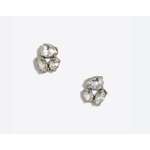 NEW J. CREW Crystal Trio Earrings